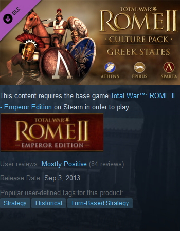 Total War: ROME II - Greek States Culture Pack Steam - Click Image to Close